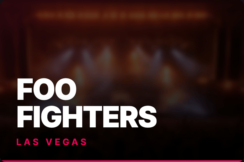 Foo Fighters: TAKE COVER TOUR @ Allegiant Stadium - 9/26/2026