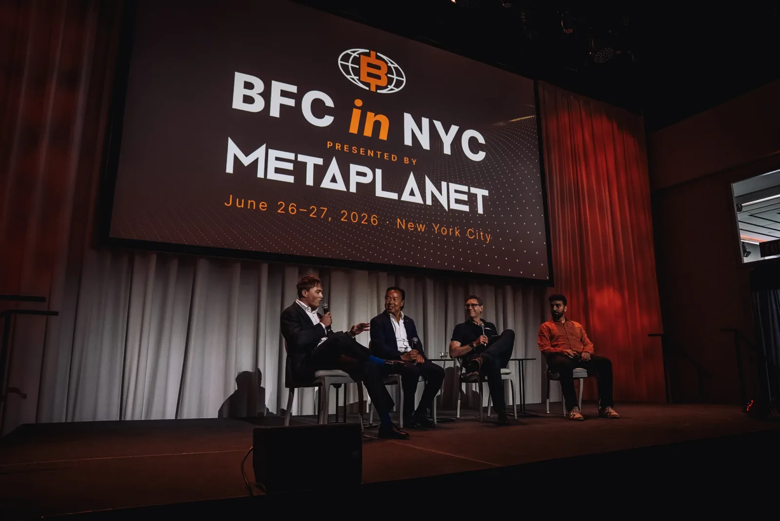 Bitcoin 2026 Symposium conference session in New York City
